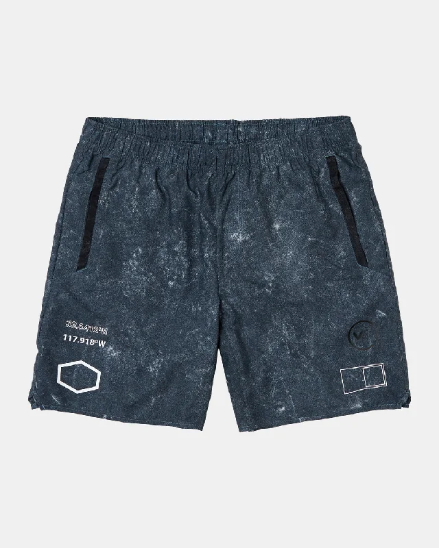 Men's adjustable - length convertible shorts for versatile use   Yogger IV 17" Athletic Shorts - Black Acid