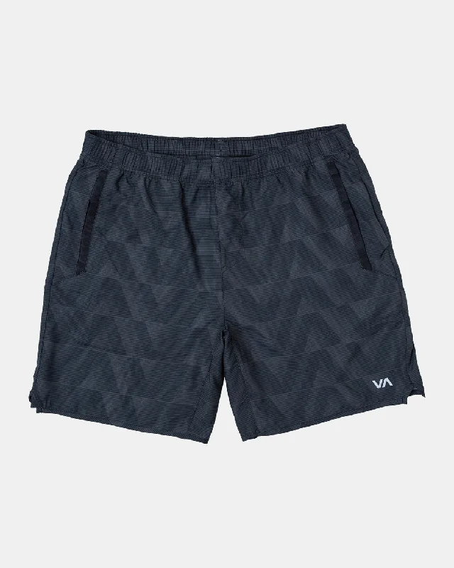 Men's moisture - wicking performance shorts for sweaty outdoor activities   Yogger IV 17" Athletic Shorts - Black Blur