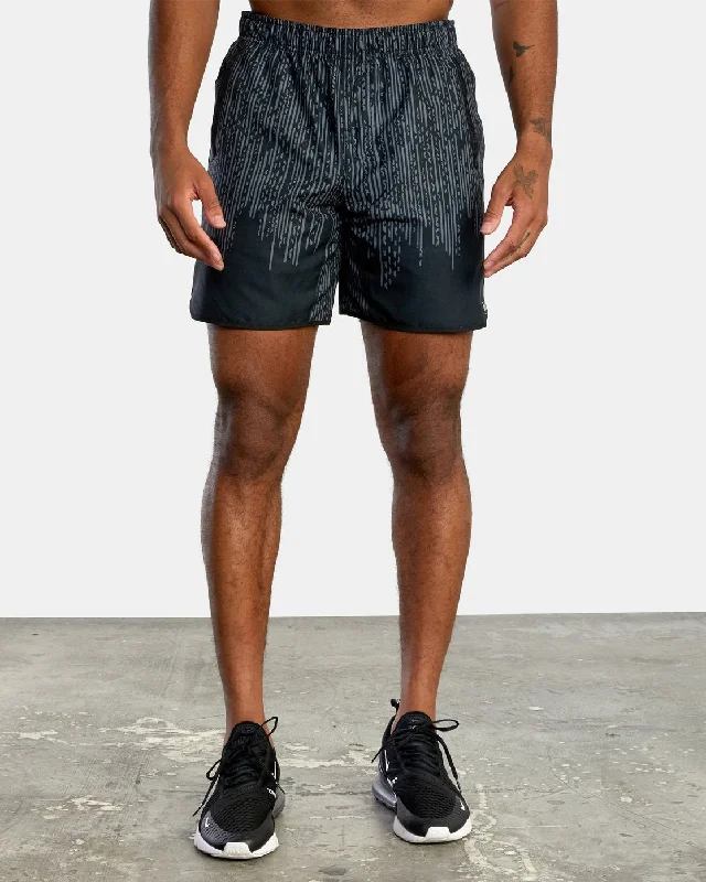Men's elastic waistband lounge shorts for lazy weekends at home   Yogger IV 17" Athletic Shorts - Black Drop Down