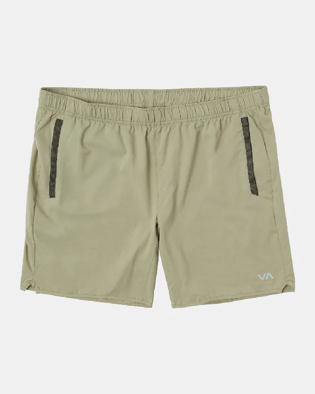 Men's pleated front twill shorts for a classic and sophisticated appearance   Yogger IV 17" Athletic Shorts - Grey Army