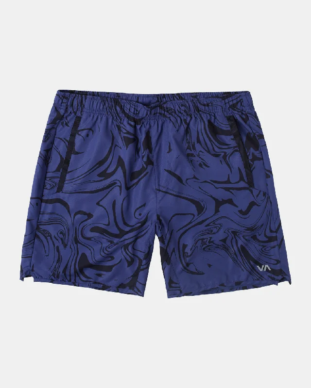 Men's camo print cargo shorts for outdoor adventures Yogger IV 17" Athletic Shorts - Holographic Pool Imperial