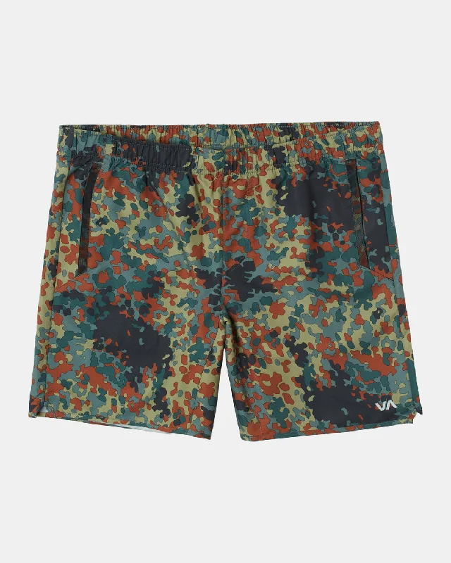 Men's drawstring casual linen shorts for a laid - back summer look Yogger IV 17" Athletic Shorts - Hunter Camo