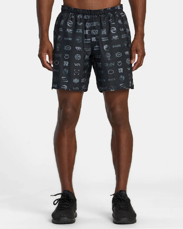 Men's flat - front chino shorts for semi - formal summer events   Yogger Stretch 17" Athletic Shorts - Arena