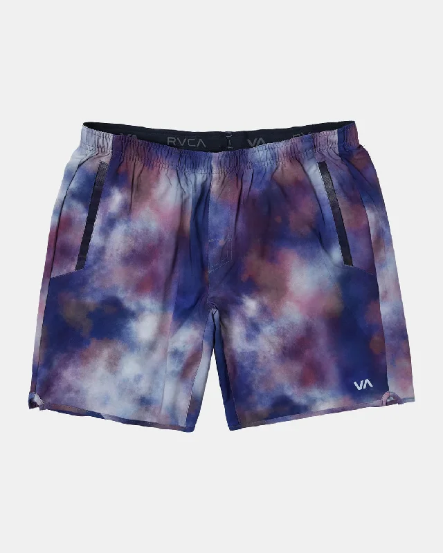 Men's camo print cargo shorts for outdoor adventures Yogger Stretch 17" Athletic Shorts - Blotch