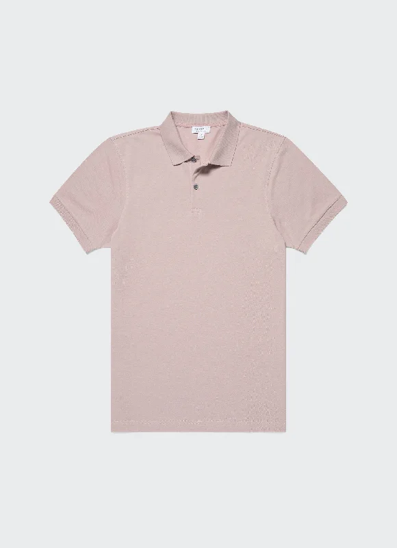 Men's budget - friendly basic polo shirts in multiple colorsMen's Piqué Polo Shirt in Pale Pink